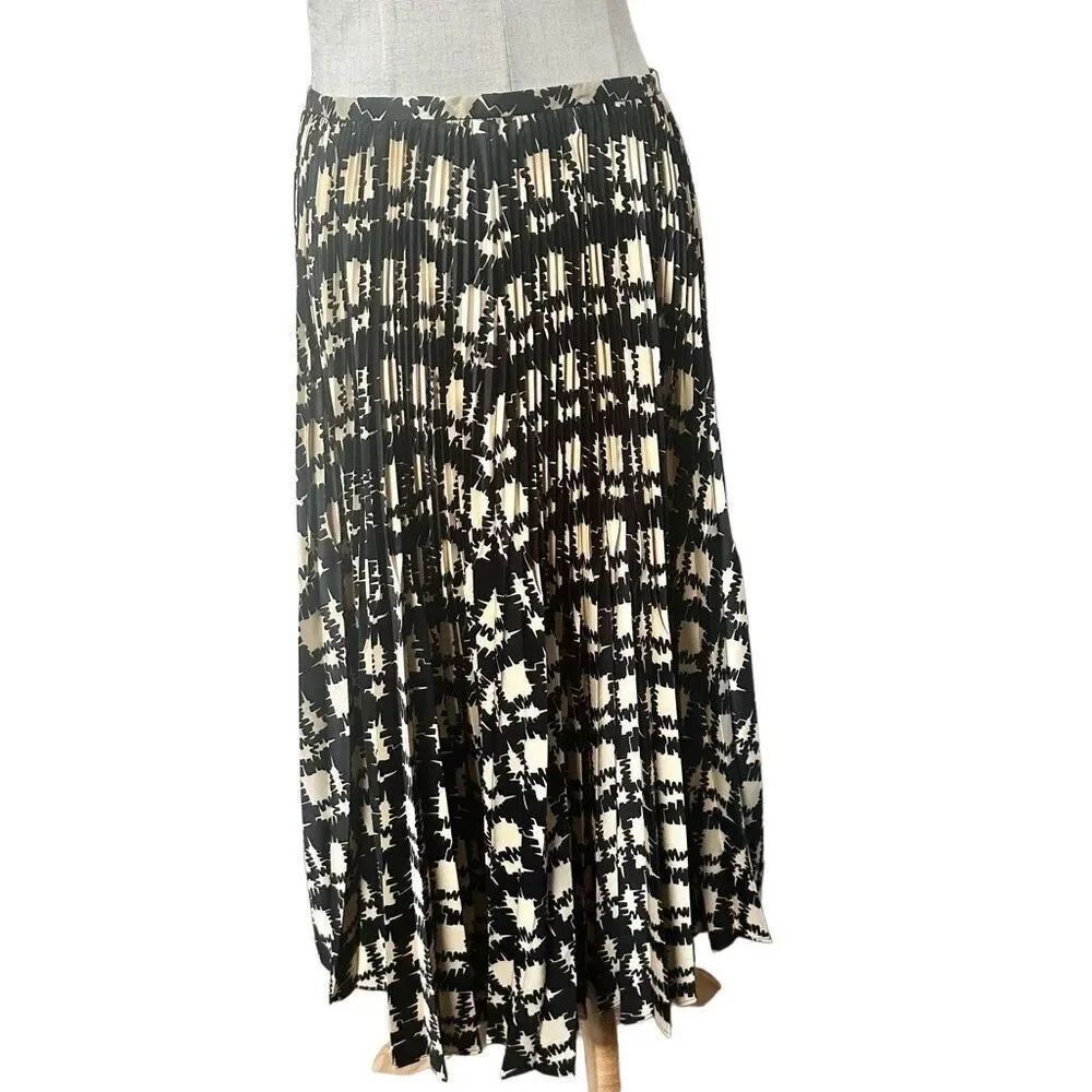 Talbots yellow and black long maxi skirt NWT